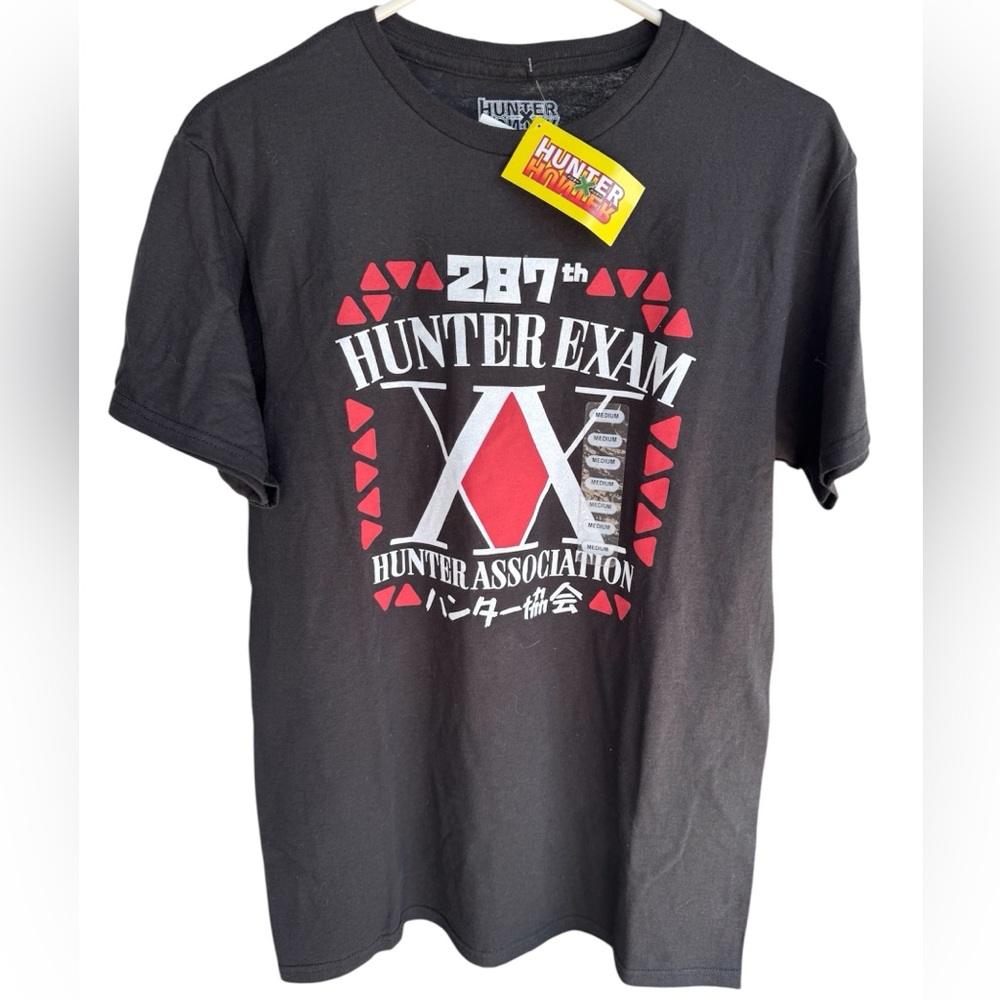 Hunter x Hunter anime Black T-Shirt sz M